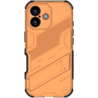 Strapabíró védőtok állvánnyal iPhone 17-hez - narancssárga
