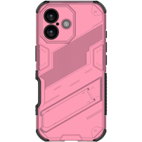 Strapabíró védőtok állvánnyal iPhone 17-hez - rózsaszín