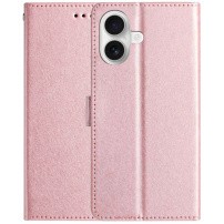 Flip PU bőr tok iPhone 17-hez - rózsaszín