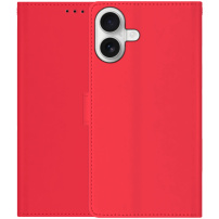 Flip PU bőr tok iPhone 17-hez - piros