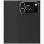 Behajtható tok PU bőrből iPhone 17 Pro / 18 Pro készülékhez - fekete