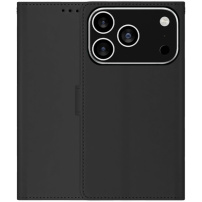 Flip PU bőr tok iPhone 17 Pro Max készülékhez - fekete
