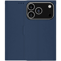 Flip PU bőr tok iPhone 17 Pro Max készülékhez - sötétkék