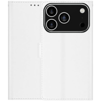 Flip PU bőr tok iPhone 17 Pro Max készülékhez - fehér