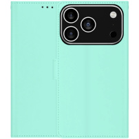 Flip PU bőr tok iPhone 17 Pro Max készülékhez - türkiz