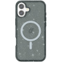 Átlátszó csillámos tok MagSafe funkcióval iPhone 17-hez - szürke