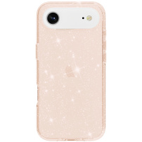Átlátszó csillámos tok iPhone Air készülékhez - rózsaarany