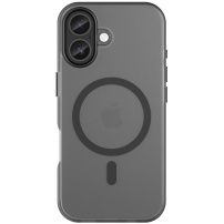 Matt áttetsző tok MagSafe-fel iPhone 17-hez - szürke