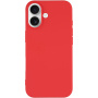 Matt puha műanyag tok iPhone 17-hez - piros