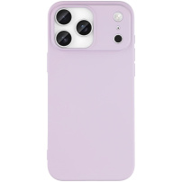 Matt, puha műanyag tok iPhone 17 Pro készülékhez - világos lila