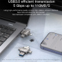 Yesido FL15 4 az 1-ben flash meghajtó USB-C / Lightning / USB-A / micro USB csatlakozókkal - 256GB - ezüst