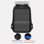 COOLBELL CB-8311 hátizsák cipzárzárral iPad/MacBook készülékekhez 16"-ig - sötétszürke