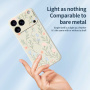 Virágmintás védő Tok iPhone 17 Pro Max / 18 Pro Max készülékhez - fekete