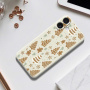 Karácsonyi mézeskalács mintás védőtok iPhone 17-hez - fekete
