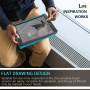 Ütésálló, vízálló tok iPad 10,2" (2019-2021) készülékhez - fekete