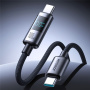 JOYROOM S-A16 Pro fonott töltő- és adatkábel - USB-C - USB-C - 1,2 m - fekete