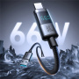 JOYROOM S-A16 Pro fonott töltő- és adatkábel - USB-A - USB-C - 1,2 m - fekete