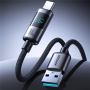 JOYROOM S-A16 Pro fonott töltő- és adatkábel - USB-A - USB-C - 1,2 m - fekete