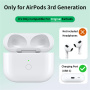 Csere töltőtok USB-C csatlakozóval AirPods 3-hoz - fehér