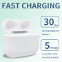 Csere töltőtok USB-C csatlakozóval AirPods 3-hoz - fehér