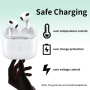 Csere töltőtok USB-C csatlakozóval AirPods 3-hoz - fehér