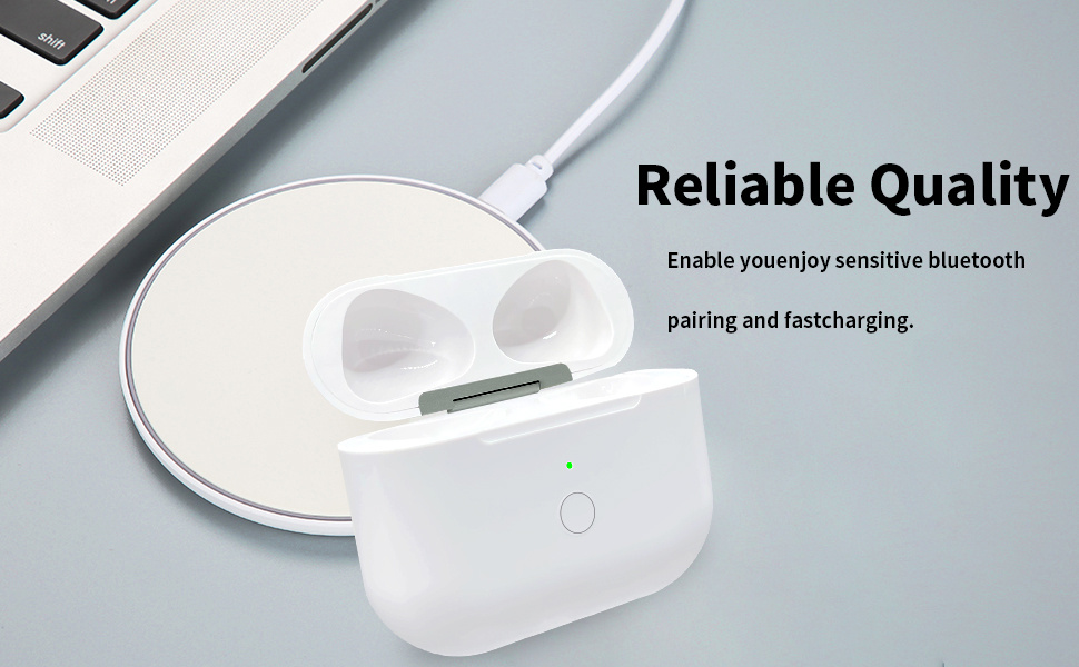 Pótalkatrész töltőtok Lightning csatlakozóval AirPods 3-hoz - fehér Pótalkatrész töltőtok Lightning csatlakozóval AirPods 3-hoz - fehér