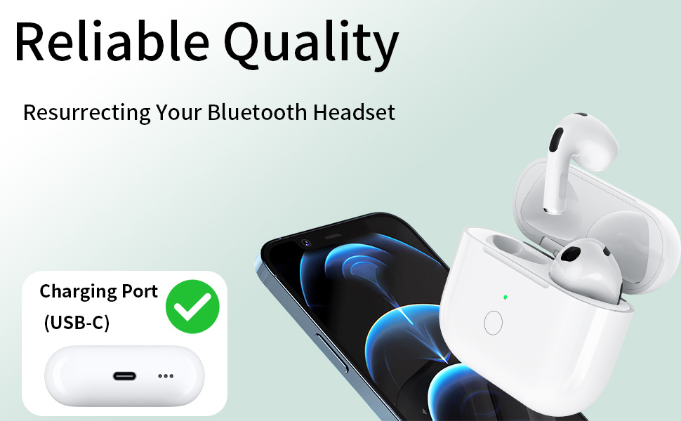 Csere töltőtok USB-C csatlakozóval AirPods 3-hoz - fehér