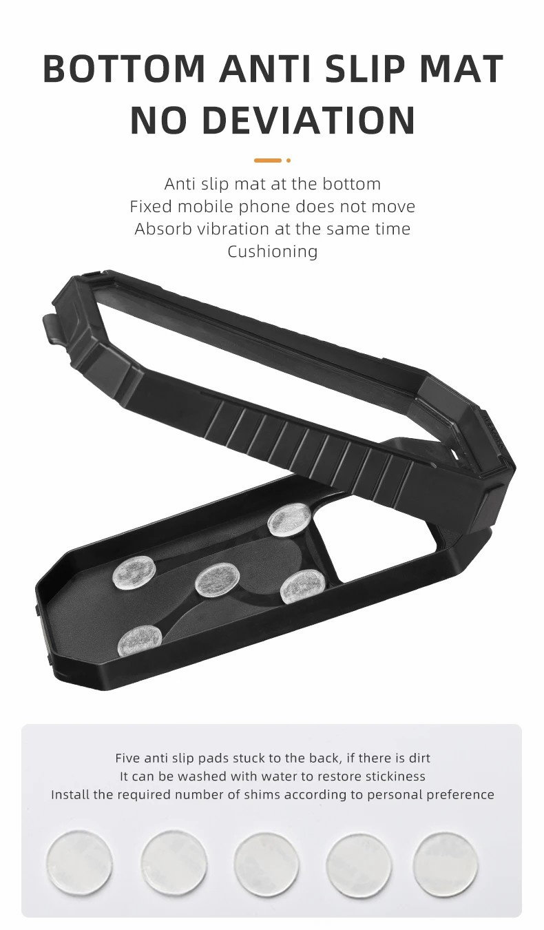 ROCKBROS univerzális, vízálló telefontok kerékpárra és motorra, kormányra szerelhető tartóval iPhone-hoz - fekete