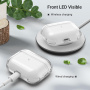 Átlátszó karabineres tok AirPods Pro 3-hoz - sötétlila
