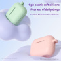 Védő szilikon tok karabinerrel AirPods Pro 3-hoz - rózsaszín