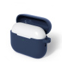 Védő szilikon tok karabinerrel AirPods Pro 3-hoz - sötétkék