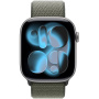 Eredeti Apple fonott sportpánt Apple Watch Ultra 49mm / 46mm / 45mm / 44mm / 42mm - fenyőzöld