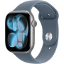 Eredeti Apple sportszíj Apple Watch Ultra 49mm / 46mm / 45mm / 44mm / 42mm - M/L - acélkék