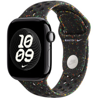 Eredeti Apple Nike sport szíj Apple Watch 42mm / 41mm / 40mm / 38mm - M/L - Midnight Black