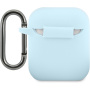 Lacoste Glossy Printing Logo szilikon tok AirPods 1 / 2 - kék