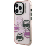 Karl Lagerfeld IML Multi K&CH Heads tok iPhone 15 Pro - rózsaszín