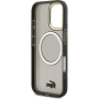Lacoste Frosted Finish Gold Logo MagSafe tok iPhone 17-hez - szürke