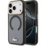 Lacoste Frosted Finish Gold Logo tok MagSafe funkcióval iPhone 17 Pro készülékhez - szürke