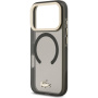 Lacoste Frosted Finish Gold Logo tok MagSafe funkcióval iPhone 17 Pro készülékhez - szürke