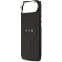 Guess Saffiano tok MagSafe funkcióval iPhone Air készülékhez - fekete