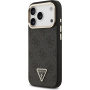 Guess 4G Triangle Logo Gold Frame MagSafe tok iPhone 17 Pro készülékhez - szürke