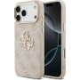 Guess 4G Metal Logo Gold Frame iPhone 17 Pro Max tok - rózsaszín