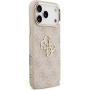 Guess 4G Metal Logo Gold Frame iPhone 17 Pro Max tok - rózsaszín
