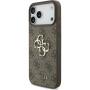Guess 4G Metal Logo Strap tok iPhone 17 Pro Max készülékhez – barna