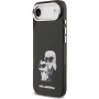 Karl Lagerfeld IML Aquarelle Karl and Choupette iPhone Air tok - fekete