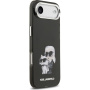 Karl Lagerfeld IML Aquarelle Karl and Choupette iPhone Air tok - fekete