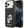 Karl Lagerfeld IML Aquarelle Karl and Choupette iPhone 17 Pro Max tok - fekete