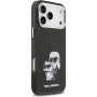 Karl Lagerfeld IML Aquarelle Karl and Choupette iPhone 17 Pro Max tok - fekete