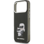Karl Lagerfeld IML Aquarelle Karl and Choupette iPhone 17 Pro Max tok - fekete