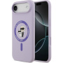 Karl Lagerfeld Karl and Choupette szilikon tok MagSafe-fel iPhone Air készülékhez - lila